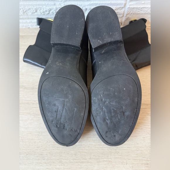 Lauren Ralph Lauren Mckenzie leather boots black minimalist classic timeless 7.5 - Picture 8 of 10
